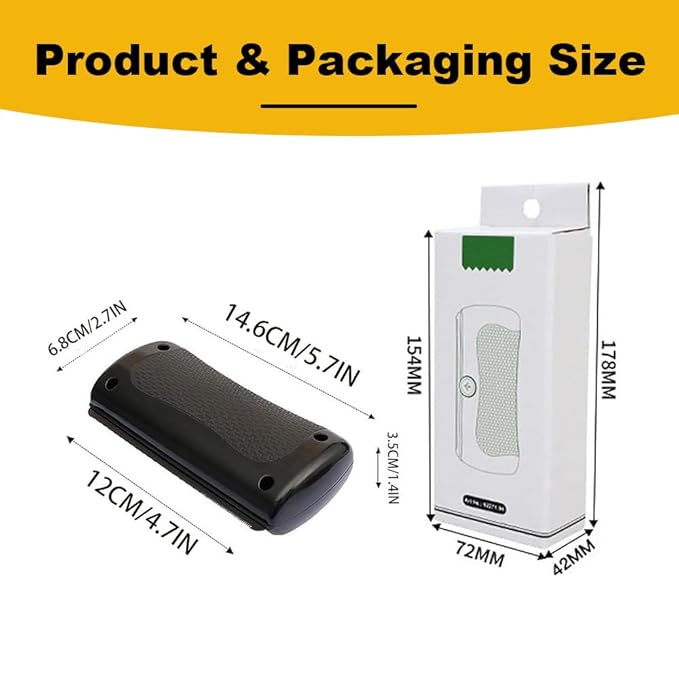 2Pc Deshedding Brush Rhykin Brush for Pets, Pet Hair Removal Tool,Suitable for Cats, Dogs, Rabbits, and Horses