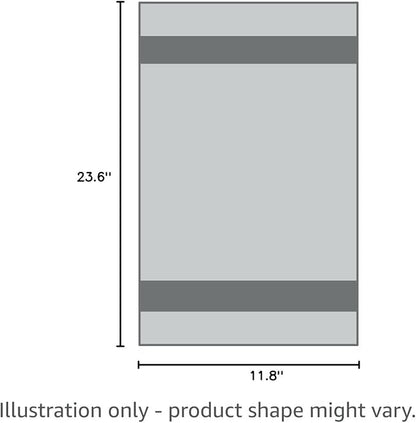 2 Pack Dog Towels Super Absorbent Pet Bath Towel Microfiber Dog Drying Towel for Small Dogs and Cats, Machine Washable, 11.8Inch x 23.6Inch, Yellow-Grey & Green-Grey