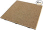American Floor Mats - Extreme Rubber Gym Tiles - 1 Inch Thick Tan Rubber Gym Tiles - Superior Shock & Sound Absorbing - Interlocking Design - 95% Tan 4 Tile Pack (Covers 16 Sq Ft)