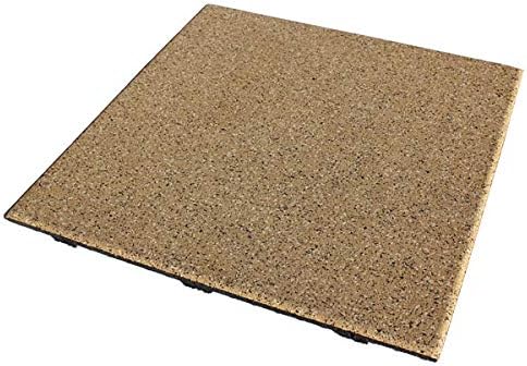 American Floor Mats - Extreme Rubber Gym Tiles - 1 Inch Thick Colorful Rubber Gym Tiles - Superior Shock and Sound Absorbing Tiles - 35% Brown/Mocha/Tan 10 Tile Pack (Covers 40 Sq Ft)