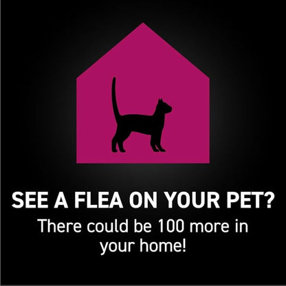 Flea and Tick Prevention for Cats, Repellent, and Control, Fast Acting Waterproof Topical Drops for Cats Over 3.5 lbs, 3 Month Dose