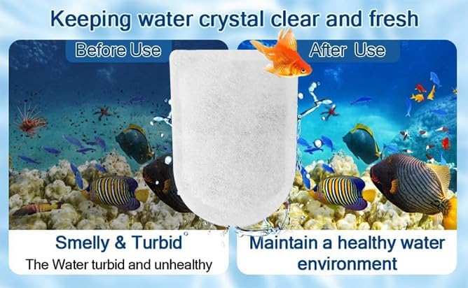 10 Packs Carbon Filter Cartridges for Whisper EX Filters, Replacement Filter Cartridges Large, Fits Whisper EX30/EX45/EX70 Filters