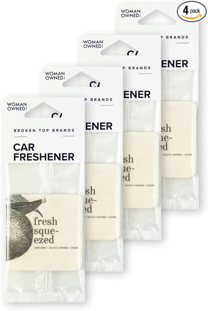 Fresh Squeezed Car Air Freshener - 4 Pack