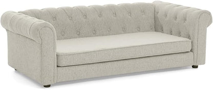 Dog Sofa Couch for Medium to Large Dogs, 55" Memory Foam Pet Sofa Couch with Washable Fabric, Durable Elevated Dog Bed with Legs, Removable Cushion for Medium and Large Dogs, Beige