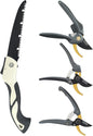 4 Piece Gardening Scissors Folding Saw and Pruner Set Sharp Hand Garden Clippers Set with Folding Pruner Saw