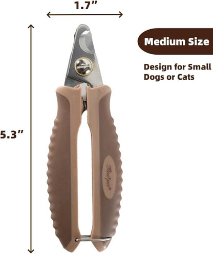 Dog Nail Clippers for Medium or Large Dogs Pet Nail Trimmers Pet Grooming Clippers with Safety Guard to Avoid Over Cutting M