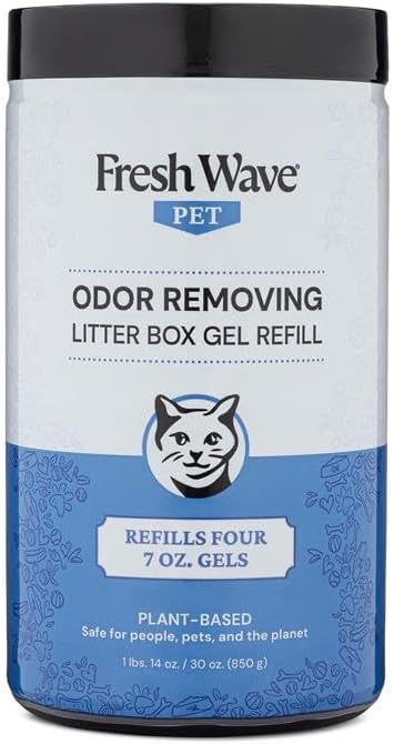 Fresh Wave Odor Removing Litter Box Jumbo Gel, 30 oz. | Safer Pet Odor Eliminator for Home and Litter Box Area