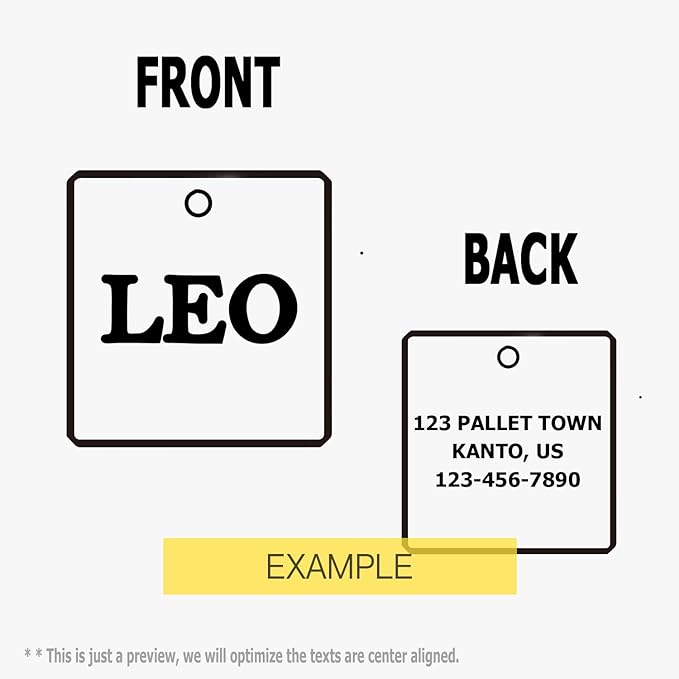 316 Surgical Grade Stainless Steel Personalized Dog & Cat ID Tags - Made with Three Thousand Love for Our Fur-Baby - Original Funny Shapes Heart, Engraved Name or Text for Pet Collar Accessories