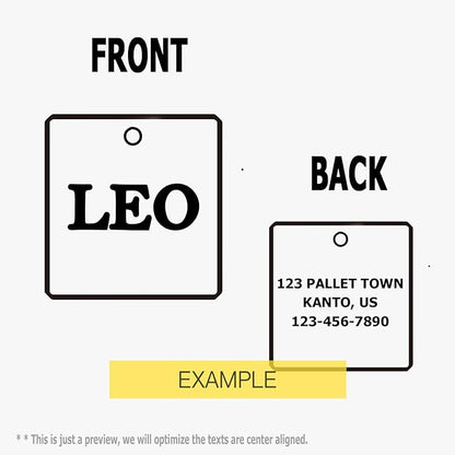 316 Surgical Grade Stainless Steel Personalized Dog & Cat ID Tags - Made with Three Thousand Love for Our Fur-Baby - Original Funny Shapes Heart, Engraved Name or Text for Pet Collar Accessories