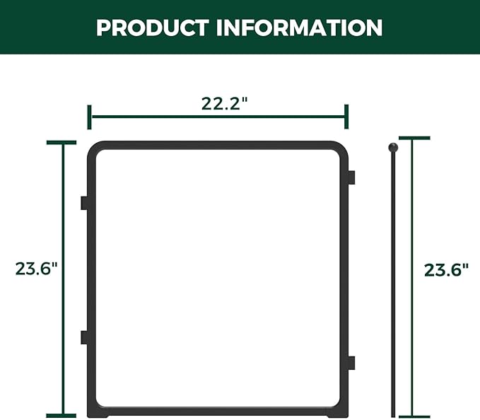 FXW Homeplus Unleashed Indoor Dog Playpen - Stress-Free and Safe Play, Heavy Duty 24 Inch 2 Acrylic Panels Dog Pen for Puppy and Small Dogs, Black│Patented