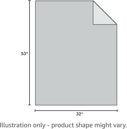 gogobunny 100% Double-Sided Waterproof Dog Bed Cover Pet Blanket Sofa Couch Furniture Protector for Puppy Large Dog Cat, Reversible (32x53 Inch (Pack of 1), Dark Grey/Light Grey)