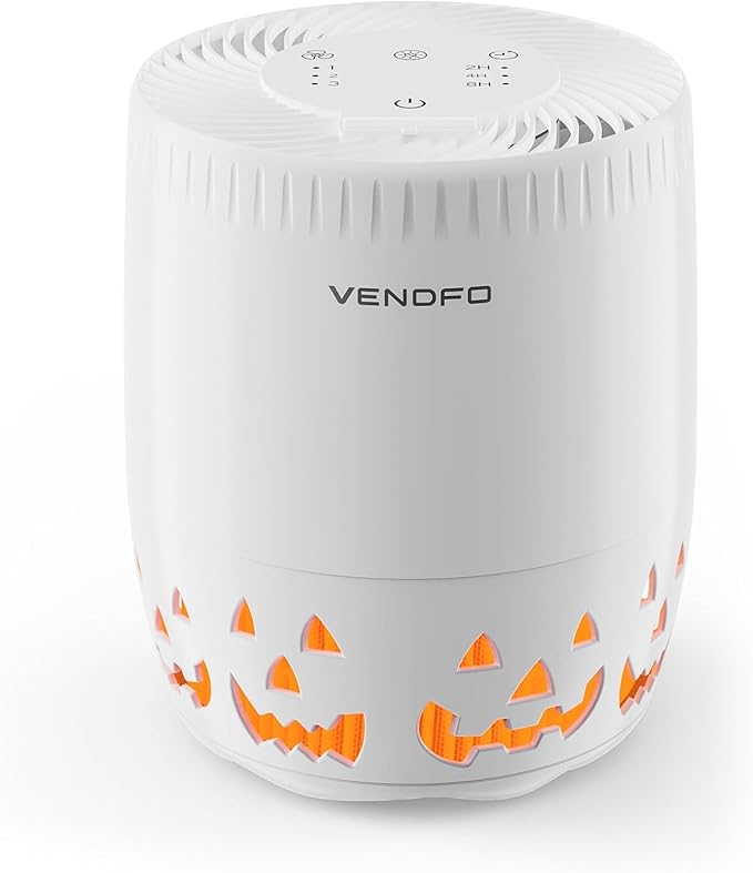 Air Purifiers for Home Bedroom up to 1076ft², True HEPA Air Filters Dust Pets Smoke Hair, 3 Fan Speeds Quiet, Timer Settings, Rechargeable Air Cleaner Office, Bedroom, Pets, Car