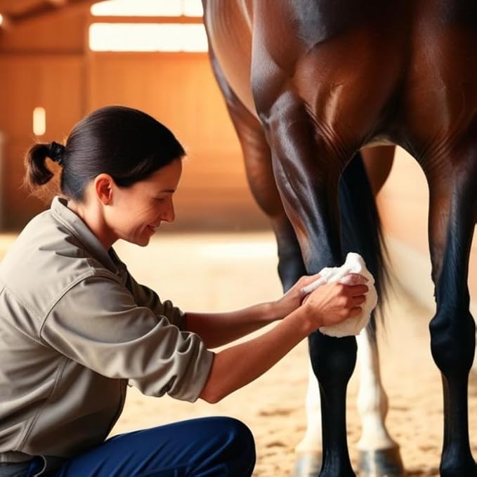 Elemental Equine Tendonel Freeze 16oz Liniment Rub for Horses - Soothe and Relax Tired Muscles While Providing Cooling Relief and Reduced Stiffness