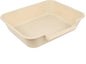 1 Pack Extra Large Dog Litter Box Pan Tray (ABS Material), Low Entry Jumbo Senior Litter Boxes for Multiple Kitten Big Cats, Pet Safe Indoor Dog Potty (Sandbeach, 24" L x 20" W)