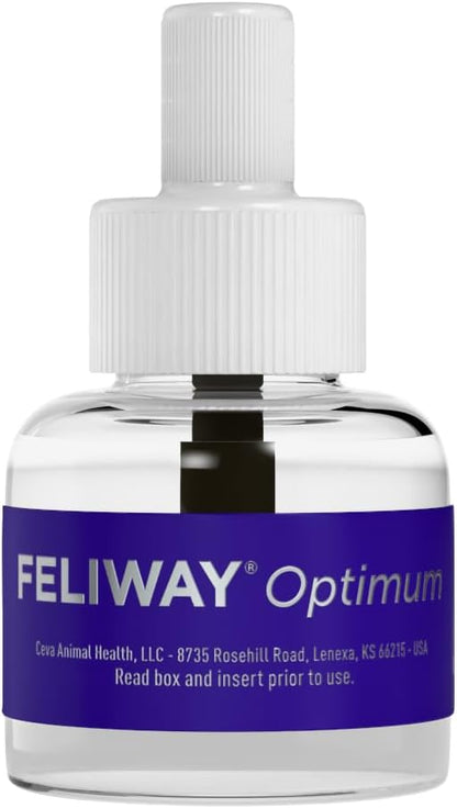 FELIWAY Optimum Cat, Enhanced Calming Pheromone Diffuser: 1 Diffuser Kit & 3 Refills
