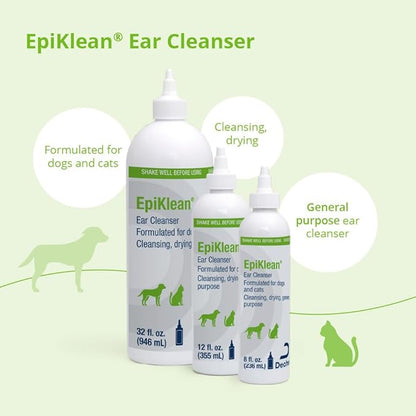 EpiKlean Ear Cleanser for Dogs and Cats, 12 oz