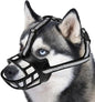 Dog Muzzle for Large Dogs, Breathable Basket Muzzles for Small, Medium and X-Large Aggressive Dog, Allows Panting Drinking, Suitable for Grooming Trimming Training (6, Blacks)