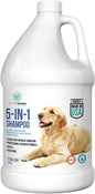 Gallon Bottle 5 in 1 Dog Shampoo for Itchy Skin - Sensitive Skin Dog Shampoo for Smelly Dogs - Dog Shampoos & Conditioners - Made in The USA