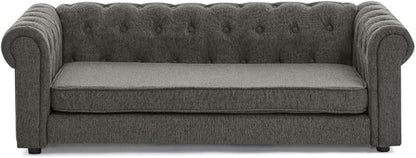 Dog Sofa Couch for Medium to Large Dogs, 55" Memory Foam Pet Sofa Couch with Washable Fabric, Durable Elevated Dog Bed with Legs, Removable Cushion for Medium and Large Dogs, Dark Grey