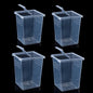 4 Pcs Insect Spider Terrariums Breeding Box Hatching Container Small Reptile Arboreal Spider Mantis Scorpion Centipede Acrylic Breeding Box