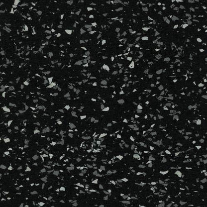 American Extreme Rubber Gym Mats - 1 Inch Thick, Colorful, Soundproof - 35% Grey/White 4 Pack (Covers 16 Sq Ft)