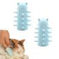 Furr&Purr Cat Brush Set for Indoor Cats - Grooming Tools: Face Scratcher, Calming Massager, and Scratching Pad (2-Pack, Made in the USA)
