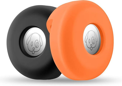 Airtag Holder for Dog Collar, Cibaabo Silicone Air Tag Case Cover Compatible with Apple Airtags for 0.8-1.2inch Cat Pet Collar Harness Loop