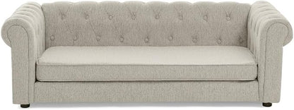 Dog Sofa Couch for Medium to Large Dogs, 55" Memory Foam Pet Sofa Couch with Washable Fabric, Durable Elevated Dog Bed with Legs, Removable Cushion for Medium and Large Dogs, Beige