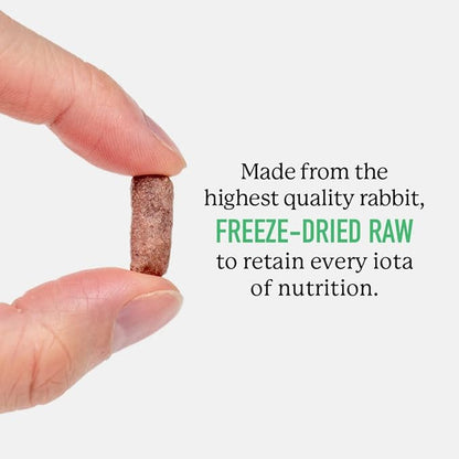 Dr. Harvey's Rabbit Bites Freeze-Dried Raw Dog Treats, Single Ingredient, All-Natural Rabbit Meat Protein for Dogs, Allergen-Free, 7 Ounces (1 Pack)