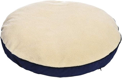 Amazon Basics Pet Cave Bed for Dog, With Removal Nesting Cave Cover, Fits up to 30lbs Pets, 35 x 35 x 13 inches, Blue