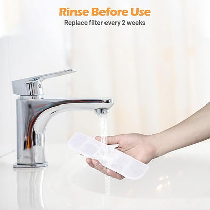 8 Pack Replacement Filters and 8 Pack Pump Sponges for SIBAYS 355oz/2.8Gal/10.5L Large Dog Water Fountain(FS70), Made of Coconut Shell Activated Carbon and PP Cotton, Food Grade Water Fountain Filters