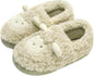 JadeRich Women's Cute Animal Slippers Winter Warm Fuzzy Plush House Slipper Cartoon Sheep Indoor Shoes