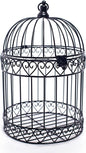 Anderson's Decorative Black Wire Birdcage Wedding Centerpiece, Table Décor, Hanging Decorations, Reusable