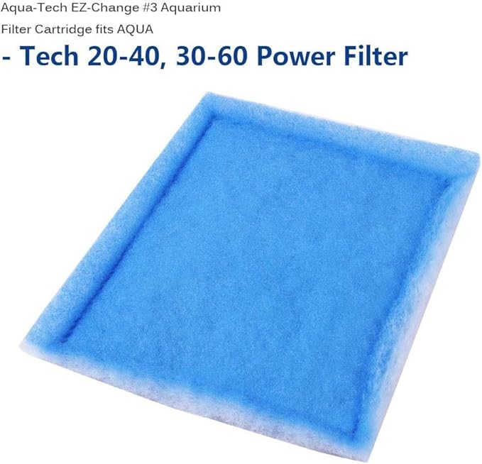 30PCS #3 Fish Tank Filters, Aquarium Filter Cartridge Compatible with Rite-Size C & Fit for EZ-Change #3 20-40/30-60 Gallon Fishtank Power Filter Replacement