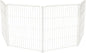FXW Homeplus Unleashed Indoor Dog Playpen - Stress-Free and Safe Play, Heavy Duty 32 Inch 4 Wire Panels Dog Pen for Puppy and Small Dogs, White│Patented