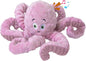 Dog Squeaky Toys Octopus - Tough Plush Large Medium & Small Dog Toys - Stuffed Animals Puppy Toys (Octopus Pink)