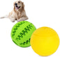 Dog Puzzle Toy, Treat and Dental Balls, Interactive Treat Dispensing Toy for Dogs, Durable Puppy Toys for Teething Small Dogs, Rubber Teeth Balls, Slow Feeder, 2-Pack (Medium Large)
