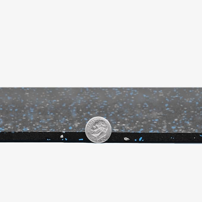 Flooring Inc's 1/4" Thick Tough Rubber Flooring Roll | Flexible Recycled Rubber Floor Mats for Home Gym | Heavy Duty Rubber Mat for Home Gyms, Sheds, Horse Stall Mat or Trailer