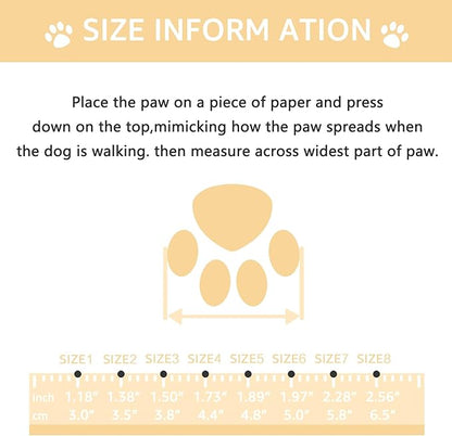 Dog Shoes, Dog Sandals for Hot Pavement, Non-Slip Waterproof Dog Booties for Winter Snowy Day and Summer, Adjustable Straps Easy-Clean Beach Outdoor Pet Boots Rugged Sole-4Pcs Beige