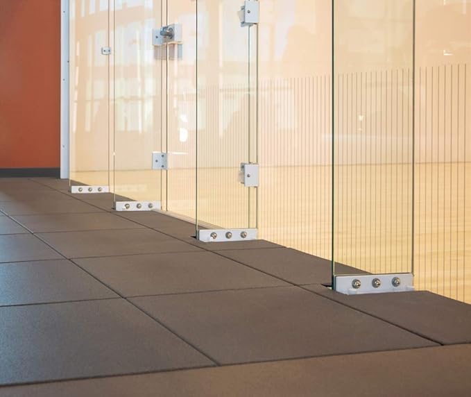 American Floor Mats - Extreme Rubber Gym Tiles - 1 Inch Thick Colorful Rubber Gym Tiles - Superior Shock and Sound Absorbing Tiles - 35% Brown/Mocha/Tan 4 Tile Pack (Covers 16 Sq Ft)