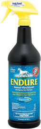 Farnam Endure Sweat-Resistant Fly Spray for Horses, Lasts Up to 14 Days, Protects Against Flies, Gnats, Mosquitoes, Ticks & Lice, 32 oz.