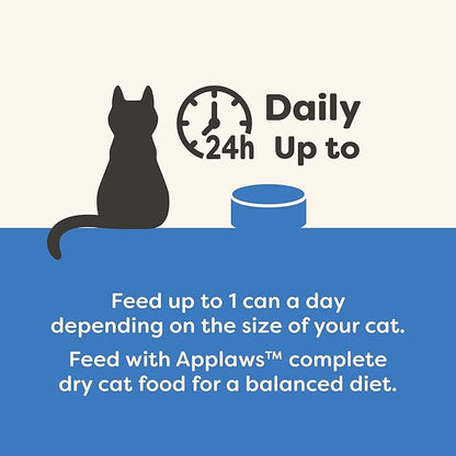 Applaws Natural Wet Cat Food in Gravy, Limited Ingredient Canned Wet Cat Food, No Additives, Made with Natural Ingredients, Fish Selection in Gravy Cans (12 x 5.5oz Cans)