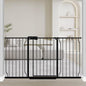 Fairy Baby Extra Wide Baby Gate Black 57.5-62 Inch Wide, Walk Through Pressure Mounted No Drill, Long and Large Tension Dog Gates for Pet and Kids