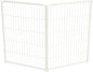 FXW Homeplus Unleashed Indoor Dog Playpen - Stress-Free and Safe Play, Heavy Duty 40 Inch 2 Wire Panels Dog Pen for Medium and Large Dogs, White│Patented