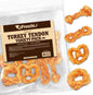Afreschi Turkey Tendon Variety Pack (M) 10 oz, USA-Sourced Turkey Tendon, All Natural Puppy Chew, Hypoallergenic, Rawhide Alternative