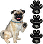 Dog Paw Pads Anti-Slip Grips,Dog Paw Protectors for Senior Dogs on Hot Pavement,Provides Traction to Keep Them from Slipping on Smooth Floors 20 sets-80 Pads Black XXXL