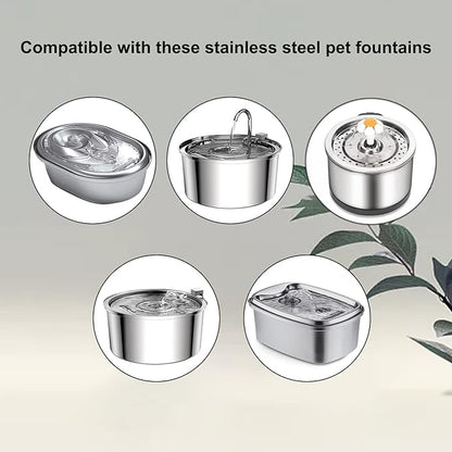 8 Pack Round Sponges Foam Filters, Petilog Cat Water Fountain Filters, Pet Fountain Filter Replacement