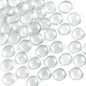 FUTUREPLUSX 1LB Clear Flat Glass Marbles, Vase Filler Glass Pebbles Floral Beads Table Aquarium Gravel Decoration DIY Craft