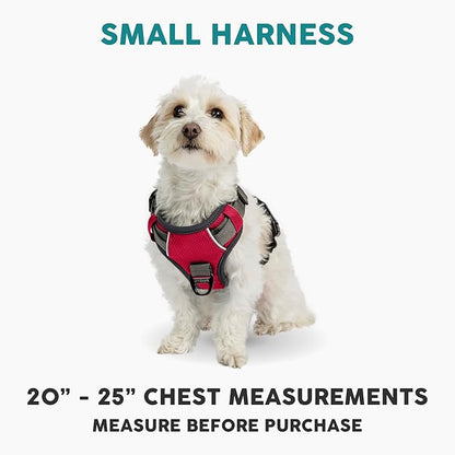 Embark Adventure Dog Harness, Reflective Trim No Pull Dog Harnesses for Small Sized Dogs - Military Grade Nylon, Front Clip with Gel Lined Handle.