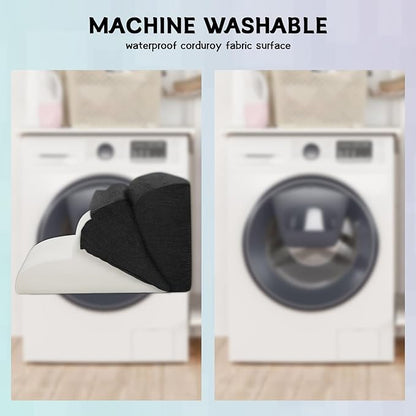 Dog Steps for Small Dogs, 4-Step Pet Ramp Stairs for High Beds and Sofa, Non-Slip Pet Stairs for Small Dogs and Cats, Removable and Easy to Clean Cover, Black